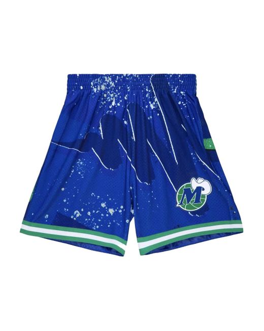 Shorts Da Basket Hyper Hoops "Nba Dallas Mavericks 1998" di Mitchell & Ness in Blue da Uomo