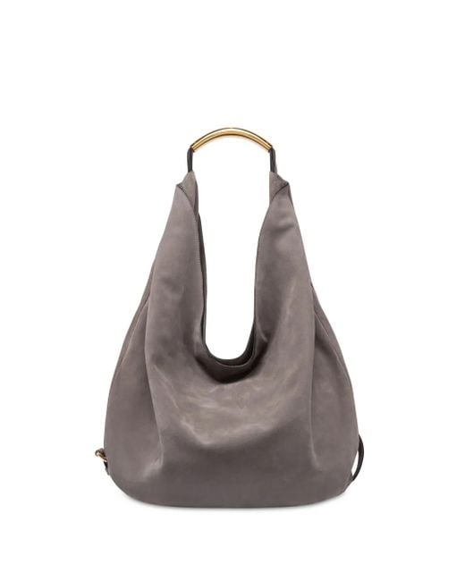 Moschino Gray Shoulder Bags