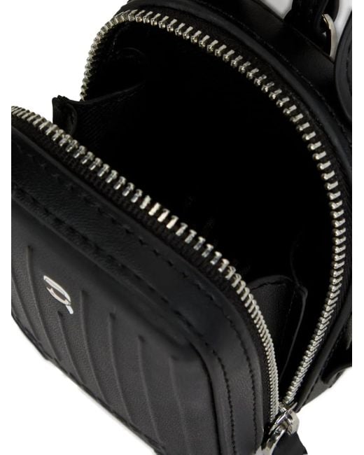 Karl Lagerfeld Black Ikon Suitcase Keychain for men