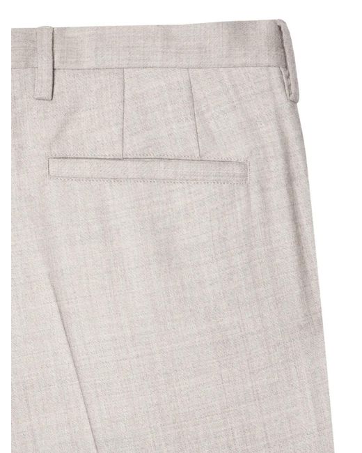 Paul Smith White Cuffed Trousers for men