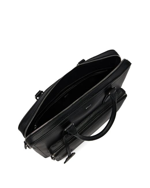 Bally Black Capitol Briefcase for men