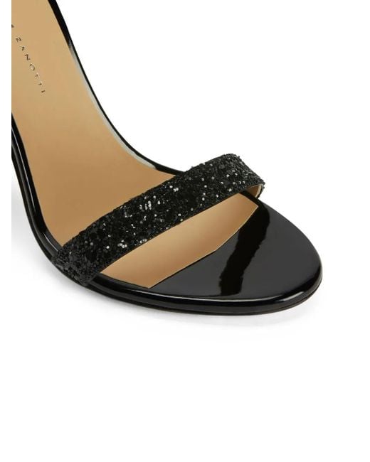 Giuseppe Zanotti Black Tara Sandalen Im Glitter-Look 110Mm