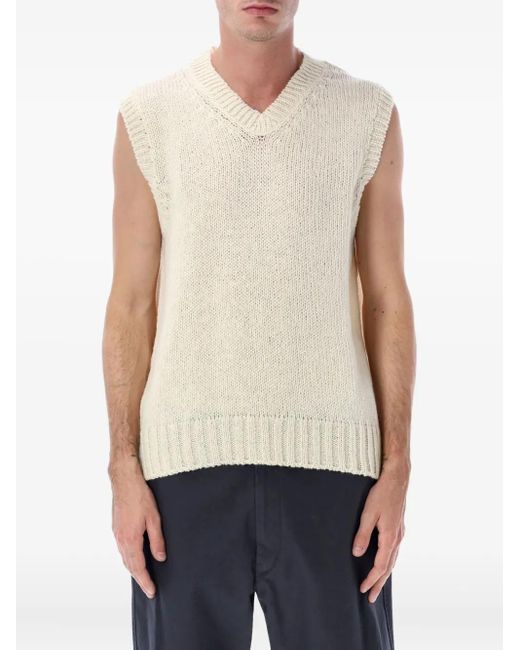 Howlin' By Morrison Pullunder mit V-Ausschnitt in White für Herren