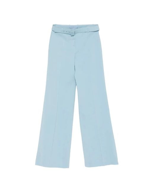 Ermanno Scervino Blue Viscose Elastane Pants