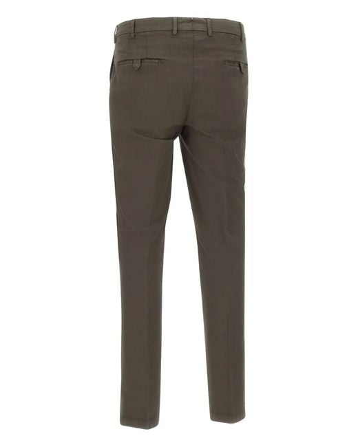 Devore Gray Belt-Loops Trousers for men