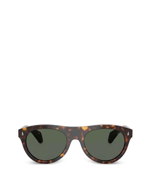 Moncler Green Tortoiseshell-Effect Sunglasses