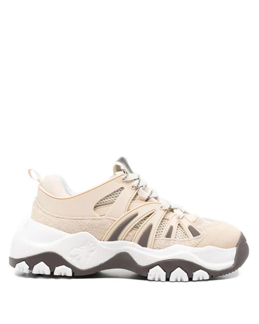 Patrizia Pepe White Leather Running Sneakers