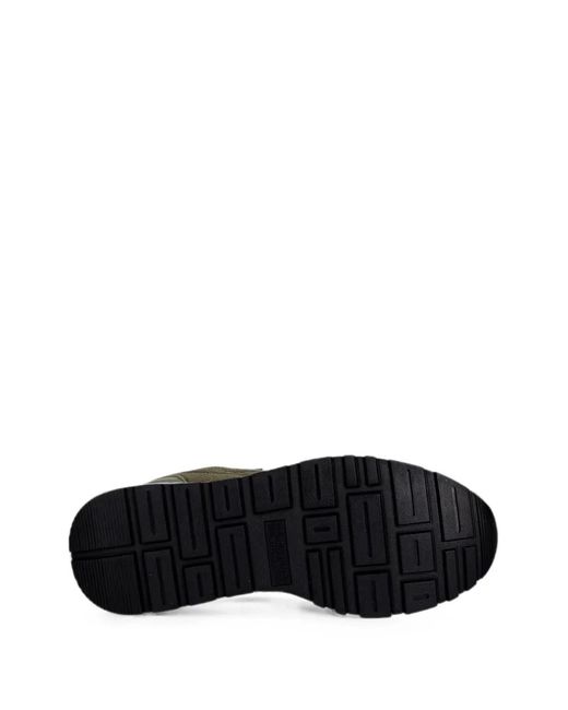 Aeronautica Militare Gray Logo-Embroidered Panelled Sneakers for men