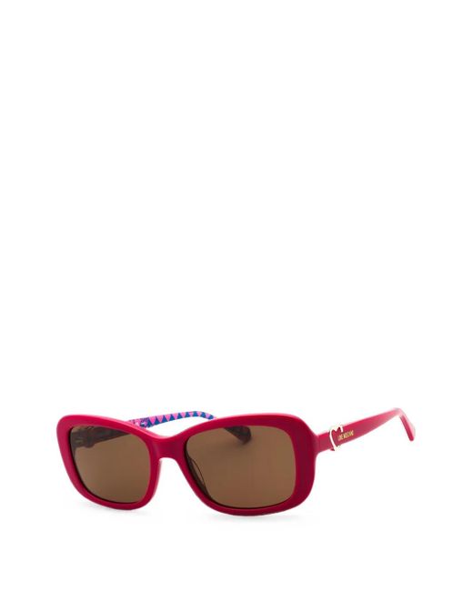 Love Moschino Pink Rectangle-Frame Sunglasses