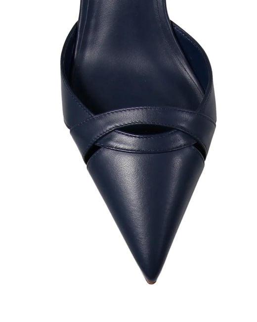Sergio Levantesi Blue Ester Pointed Pumps