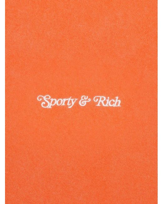 Sporty & Rich Orange T-Shirt Ny Tennis Club