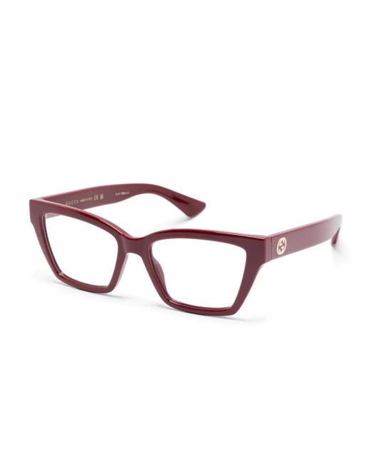 Gucci Brown Cat-Eye Glasses