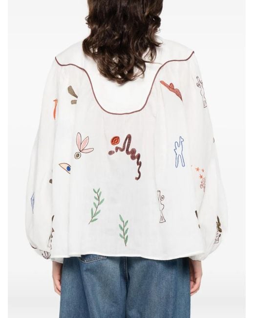 Blouse Mina ALÉMAIS en coloris White