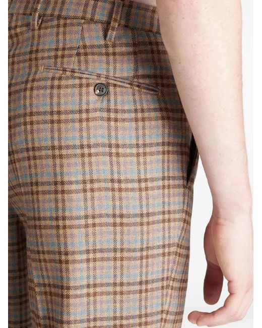 Slowear Natural Pantalon Droit À Carreaux for men