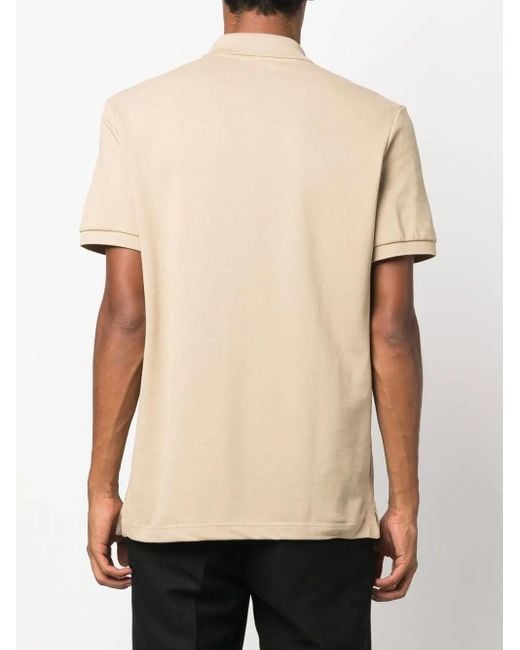 Lacoste Natural Appliqué-Logo Short-Sleeve Polo Shirt for men