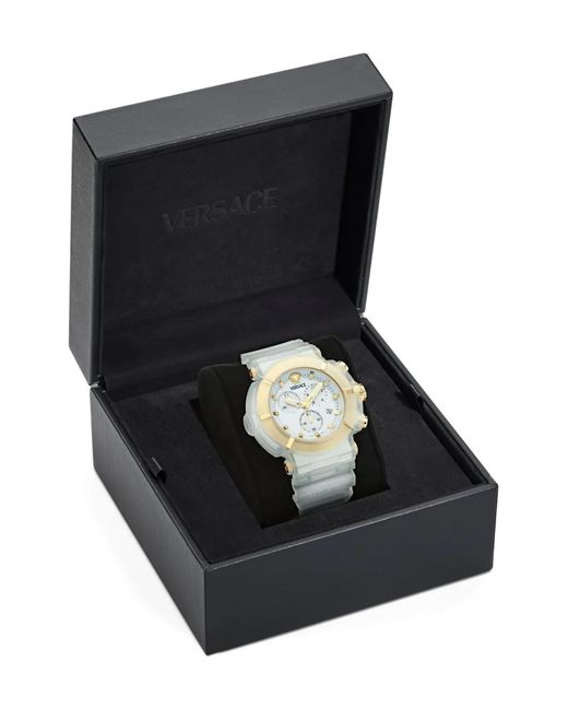 Versace White V-Real Active Chrono 45Mm for men
