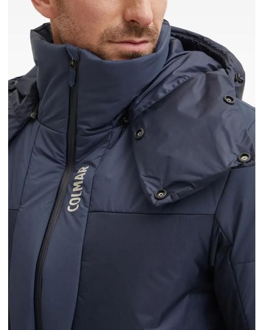 Colmar Gewatteerd Ski-Jack Met Capuchon in het Blue voor heren