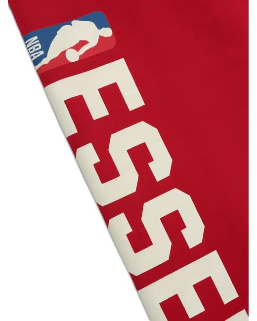 Fear Of God Red Drawstring Print Trousers for men