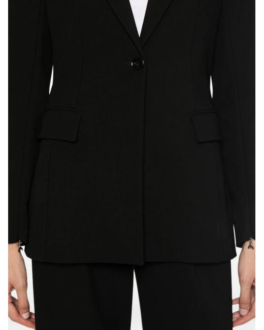 Patrizia Pepe Black Slim-Fit Stretch Blazer