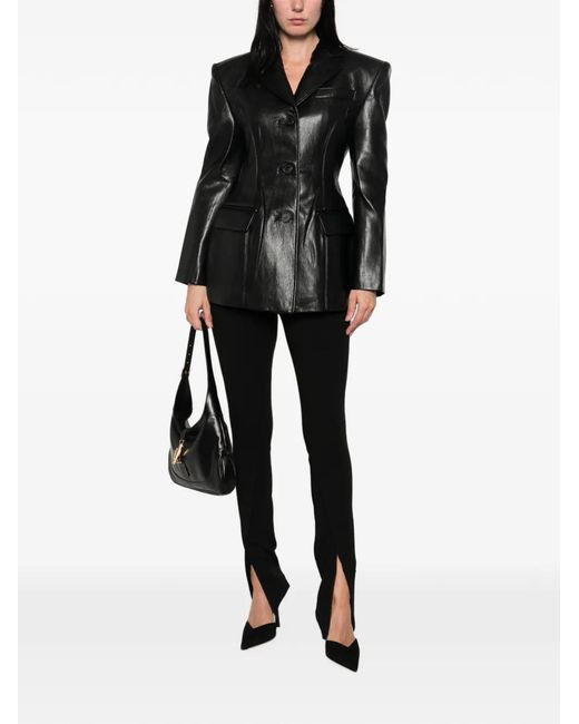 LA PISCINE Black Split-Hem Trousers