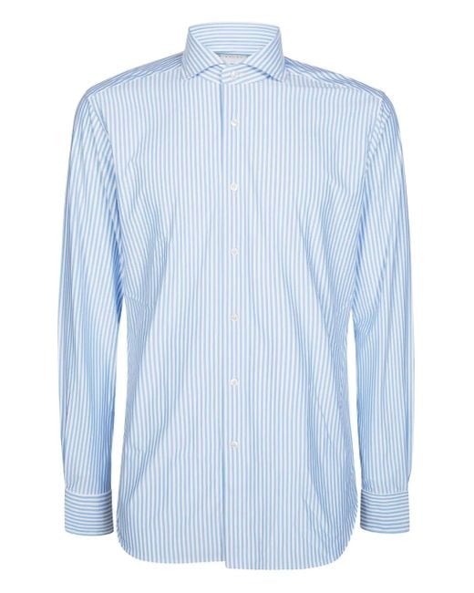 Xacus Gestreiftes Hemd in Blue für Herren