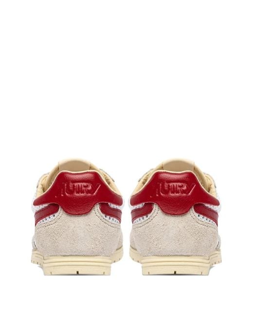 Autry Pink Windspin Suede Sneakers