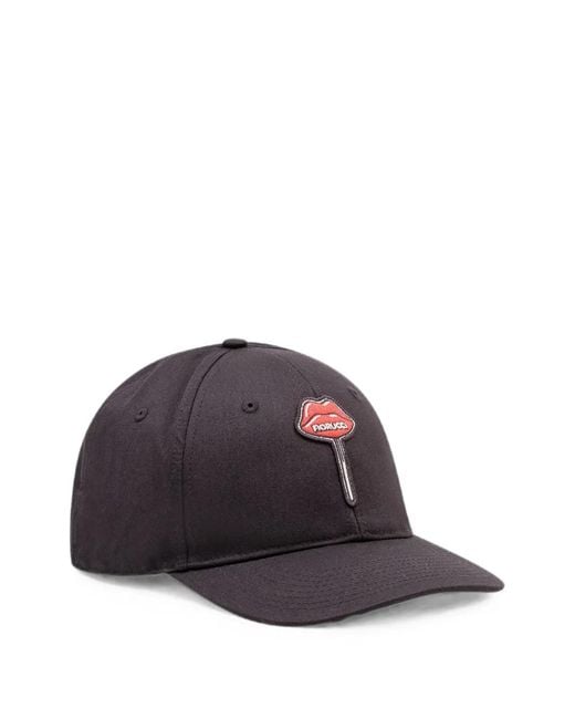 Fiorucci Black Logo-Patch Baseball Hat