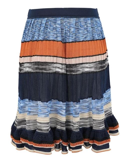 Ulla Johnson Blue Eios Midi Skirt