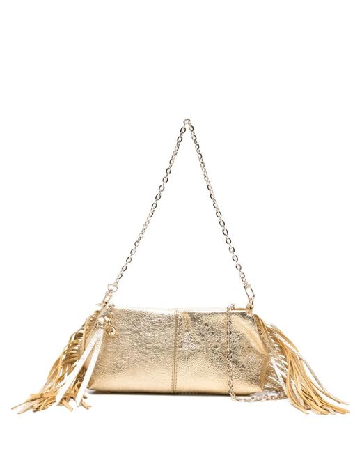 Maje Natural Miss M Metallic Pouch Bag