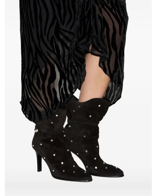 Isabel Marant Black 90Mm Lolya Boots