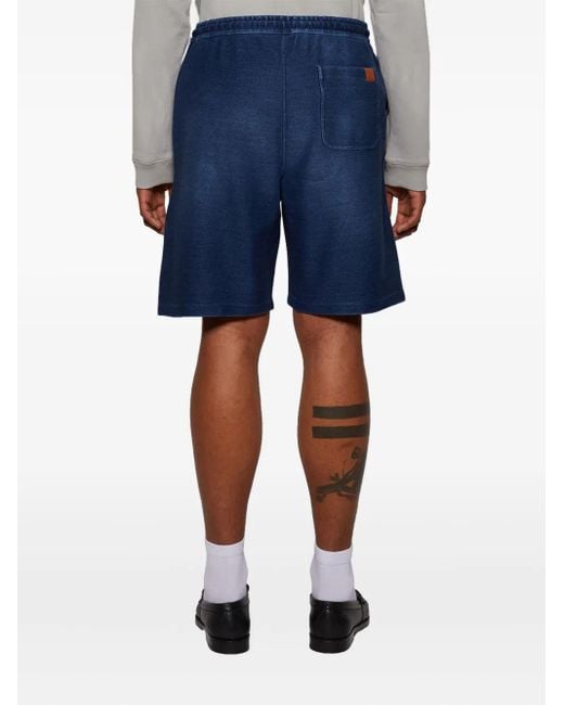 Shorts Denim Con Coulisse di Loewe in Blue da Uomo