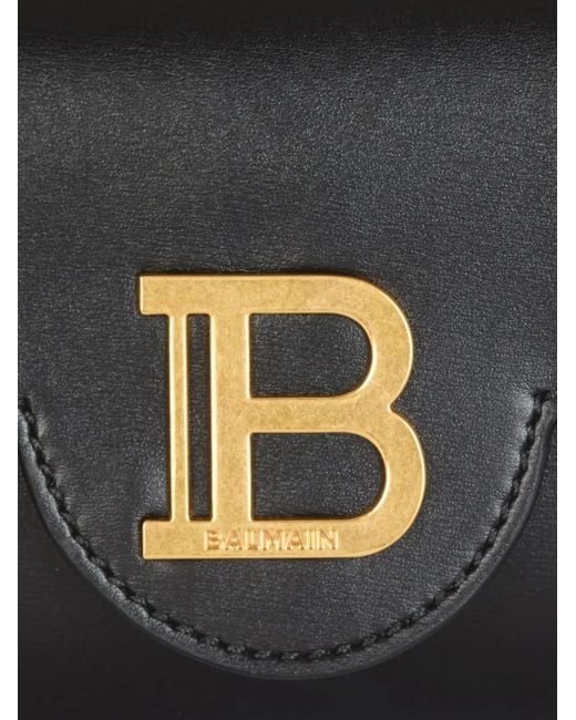 Balmain Black B-Buzz Mini Hobo Handbag