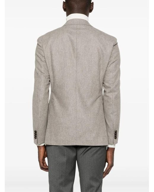 Tagliatore Gray Double-Breasted Blazer for men