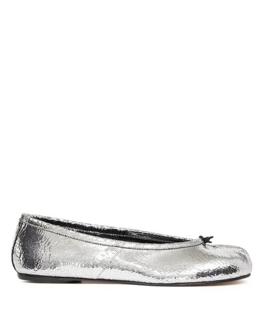 Maison Margiela White Tabi-Toe Ballet Flats