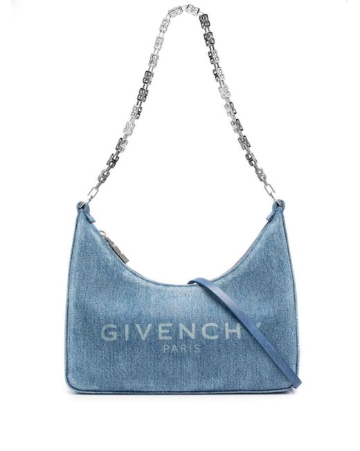 Givenchy Blue Small Moon Denim Cutout Bag