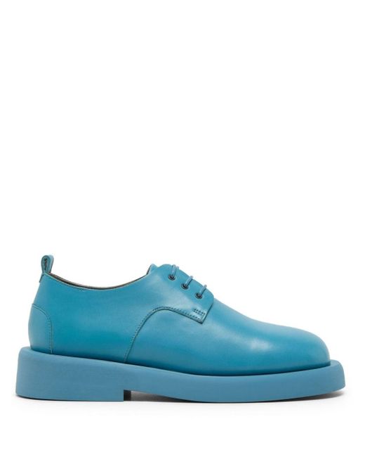 Marsèll Blue Gommello Leather Oxford Shoes