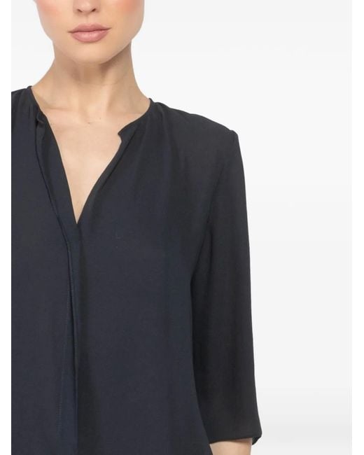 Peter Cohen Blouse Met V-Hals in het Blue