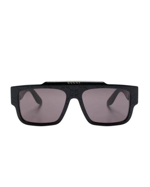 Gafas de sol con monograma GG Gucci de color Gray