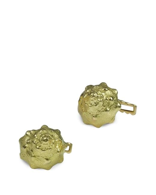 David Webb Metallic Conch Shell Cufflinks
