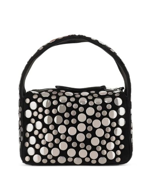 Khaite Black Small Studded Top-Handle Bag