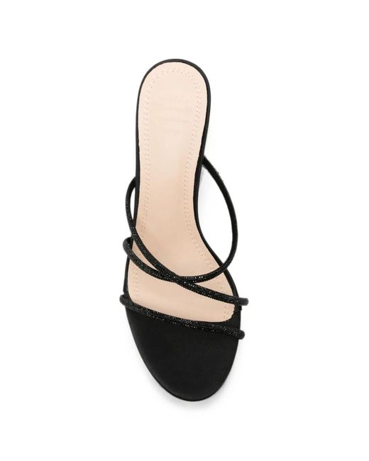 Twentyfourhaitch White Lovers Crystal-Embellished Sandals