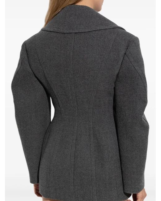 Givenchy Black Cocoon Peacoat