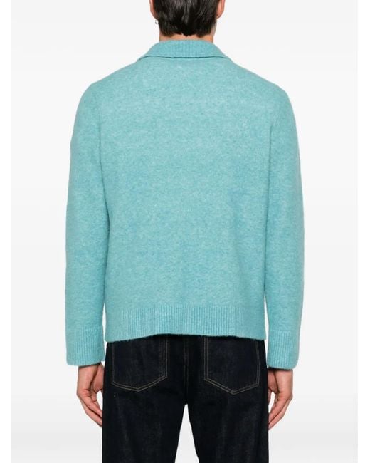 Sandro Button-Up Vest in het Blue voor heren