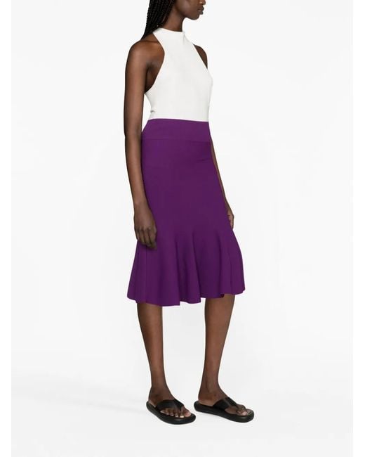 Stella McCartney Flared Rok in het Purple
