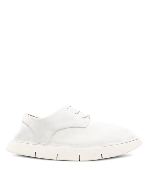 Marsèll White Intagliata Lace-Up Derby Shoes for men