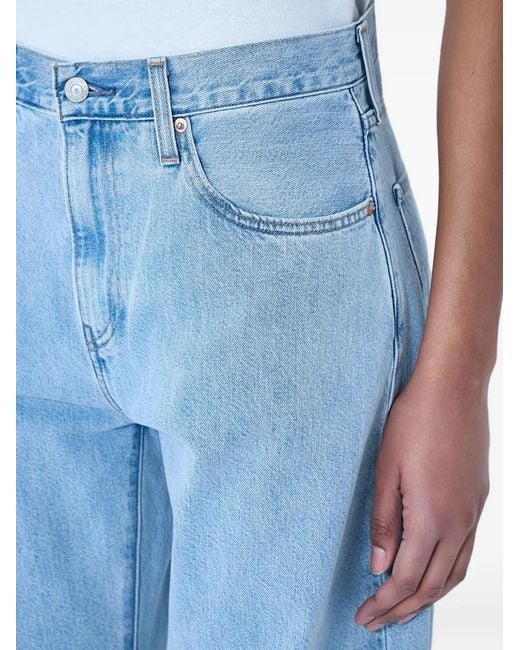 Levi's Blue Five-Pocket Wide-Leg Jeans