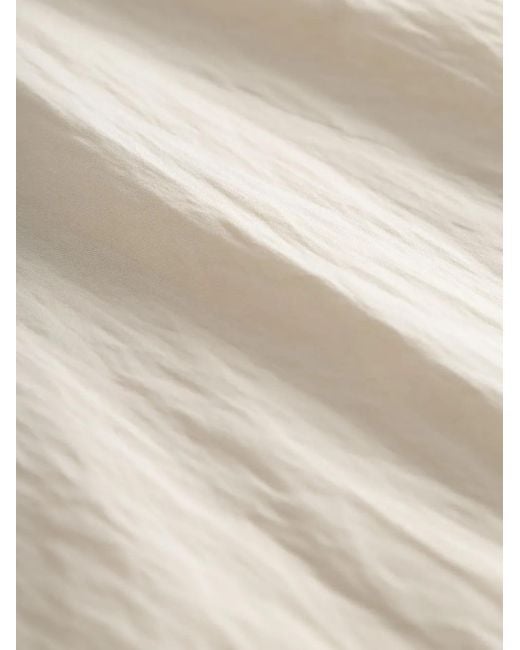 Falda midi con abertura doble Elena Velez de color Natural