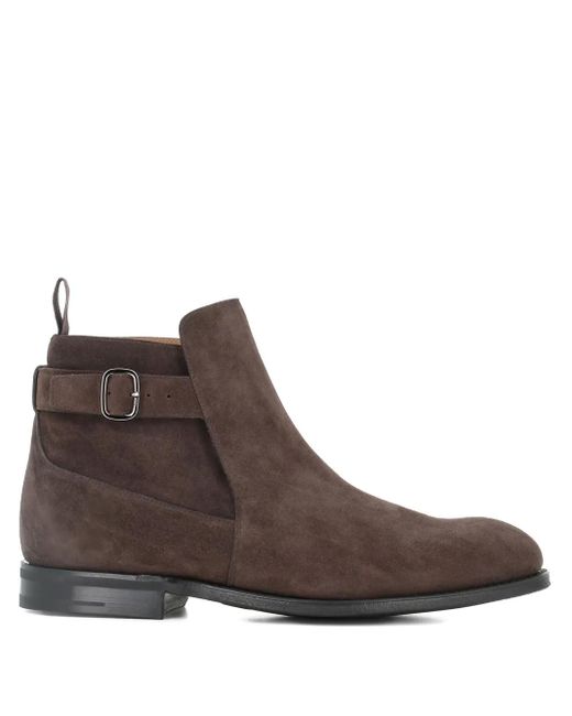 Bottes En Daim À Boucles Church's pour homme en coloris Brown