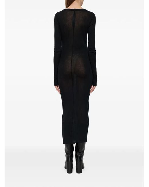 Rick Owens Black Midi Dresses