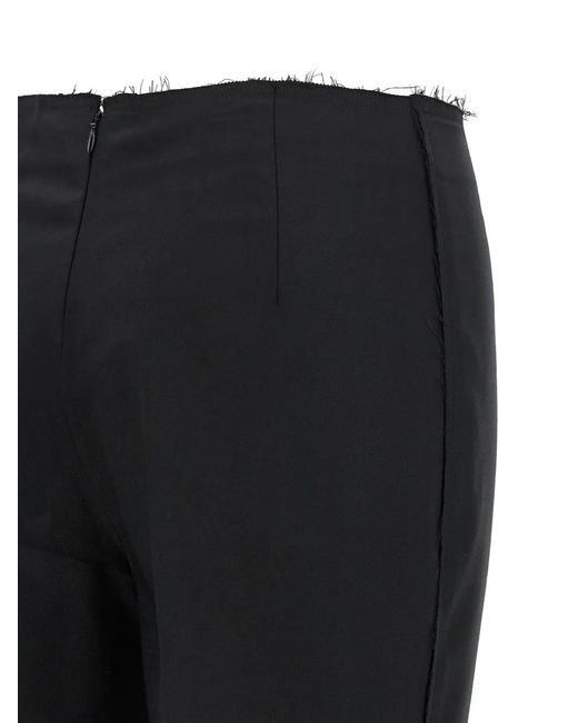 Gianluca Capannolo Black Lea Raw-Cut Trousers